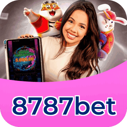 Interface do aplicativo 8787bet mostrando jogos disponíveis no iOS e Android